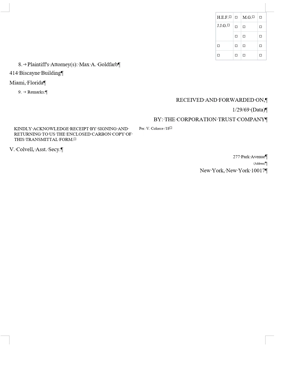 The UnfoldPDF result, Word page 2 of 2 with formatting marks